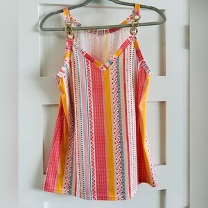 Colorful Striped Women's Top